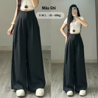 Quần Tây Ống Rộng 247Store Quần Dài Vải Ống Rộng Công Sở Cạp Cao Chất Gold Sang Trọng Thanh Lịch