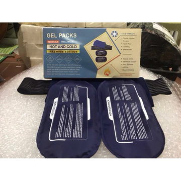 Túi chườm gel nóng lạnh cao cấp có túi vải bọc ngoài 24*12cm ( 2 miếng chườm + túi vải kèm dây)