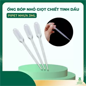 Ống hút bóp nhỏ giọt chiết tinh dầu, nước hoa, phòng thí nghiệm, chất lỏng nhựa 3ml
