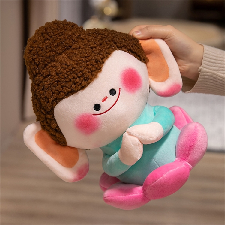 Gấu Bông Khỉ và Phật Ngồi Đài Sen Tịnh Tâm Chữa Lành Món Quà Tặng Ý Nghĩa Cho Người Thân, Decor Bàn Học,Làm Việc