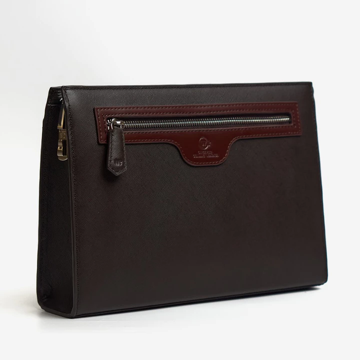 Clutch Nam Da Bò Taiga WT Leather Secret 25 Khóa Số Bảo Mật Ví Cầm Tay