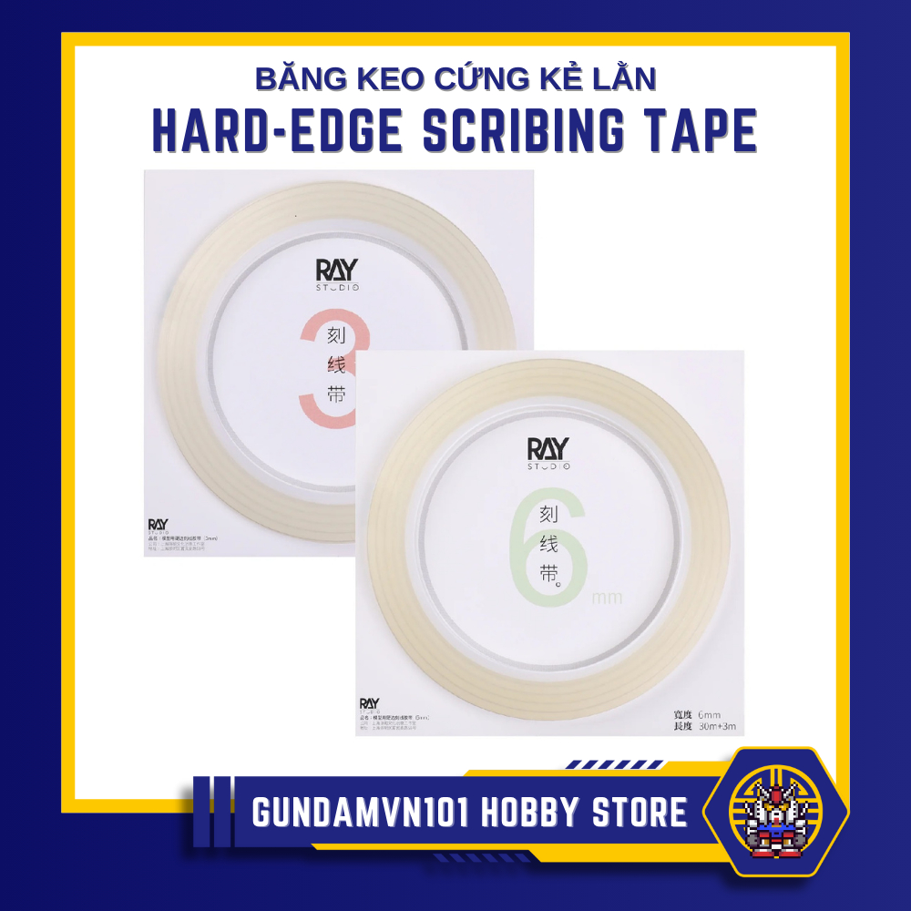 BĂNG KEO KẺ LẰN CHÌM CAO CẤP RAY STUDIO HARD EDGE SCRIBING TAPE - Dụng ...