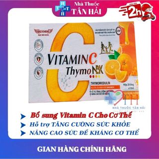 Siro VITAMINC THYMO NBK hỗ trợ tăng cường sức khỏe, nâng cao sức đề kháng cơ thể, hộp 20 ống