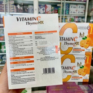 Siro VITAMINC THYMO NBK hỗ trợ tăng cường sức khỏe, nâng cao sức đề kháng cơ thể, hộp 20 ống