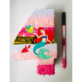 Pinata number 4 Ariel Flounder - Trò chơi đập kẹo sinh nhật siêu vui