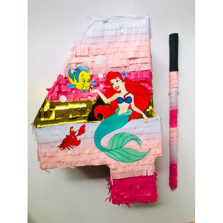 Pinata number 4 Ariel Flounder - Trò chơi đập kẹo sinh nhật siêu vui