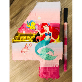 Pinata number 4 Ariel Flounder - Trò chơi đập kẹo sinh nhật siêu vui