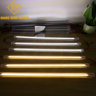 [Combo 5 thanh] LED thanh 220v 0,5m - 1 hàng bóng chip 2835 SMD siêu sáng có bọc nhựa màu trắng 6000K và vàng 3000K