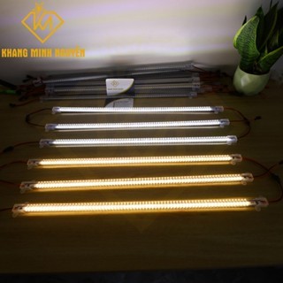 [Combo 5 thanh] LED thanh 220v 0,5m - 1 hàng bóng chip 2835 SMD siêu sáng có bọc nhựa màu trắng 6000K và vàng 3000K