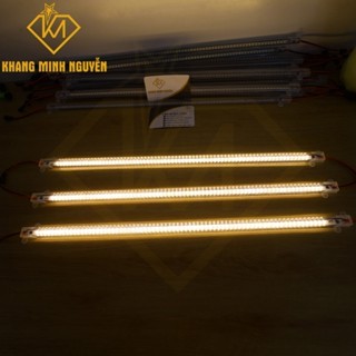 [Combo 5 thanh] LED thanh 220v 0,5m - 1 hàng bóng chip 2835 SMD siêu sáng có bọc nhựa màu trắng 6000K và vàng 3000K