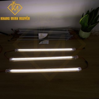 [Combo 5 thanh] LED thanh 220v 0,5m - 1 hàng bóng chip 2835 SMD siêu sáng có bọc nhựa màu trắng 6000K và vàng 3000K