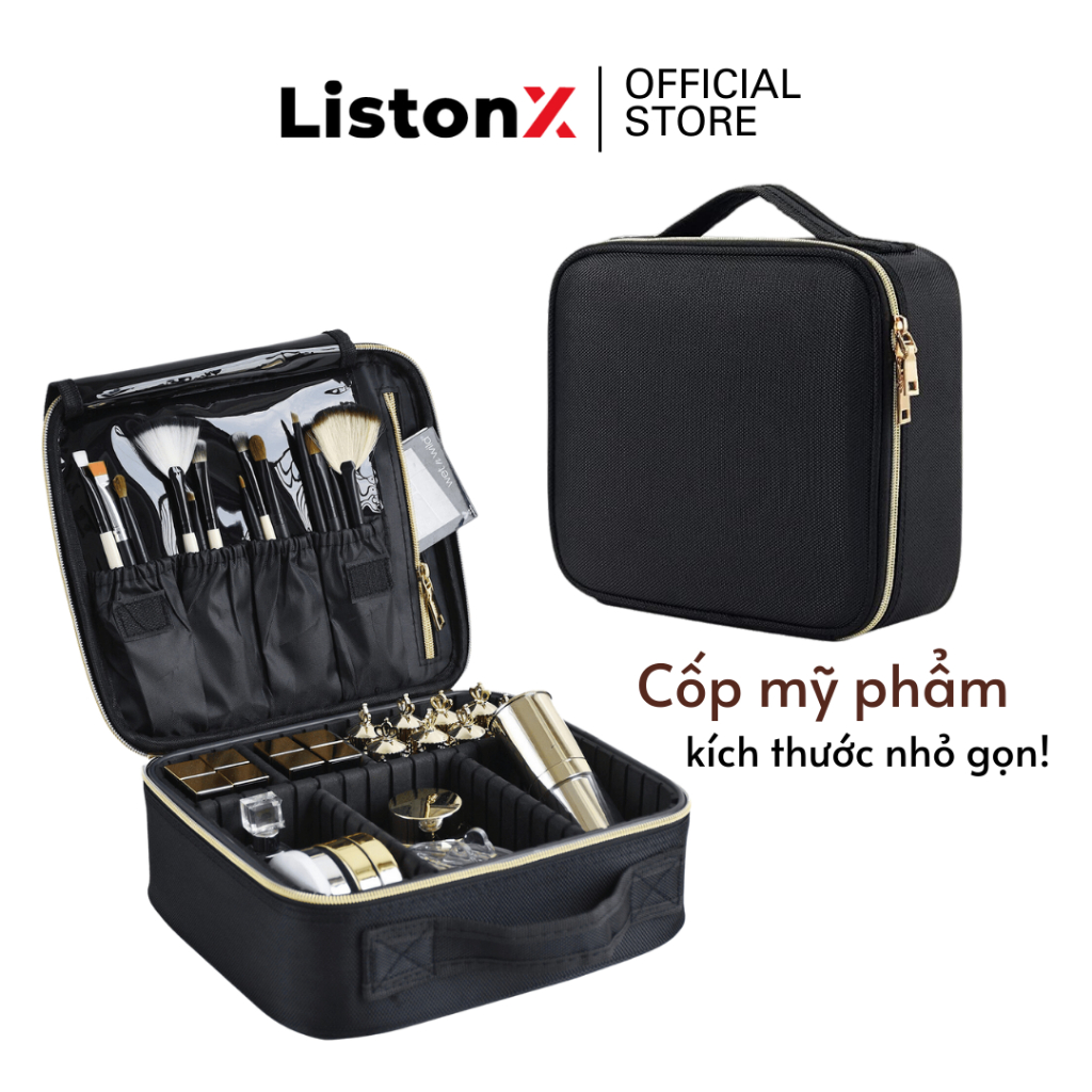 [1 ĐỔI 1] Cốp Đựng Mỹ Phẩm/ Đồ Trang Điểm/ Makeup cao cấp ListonX