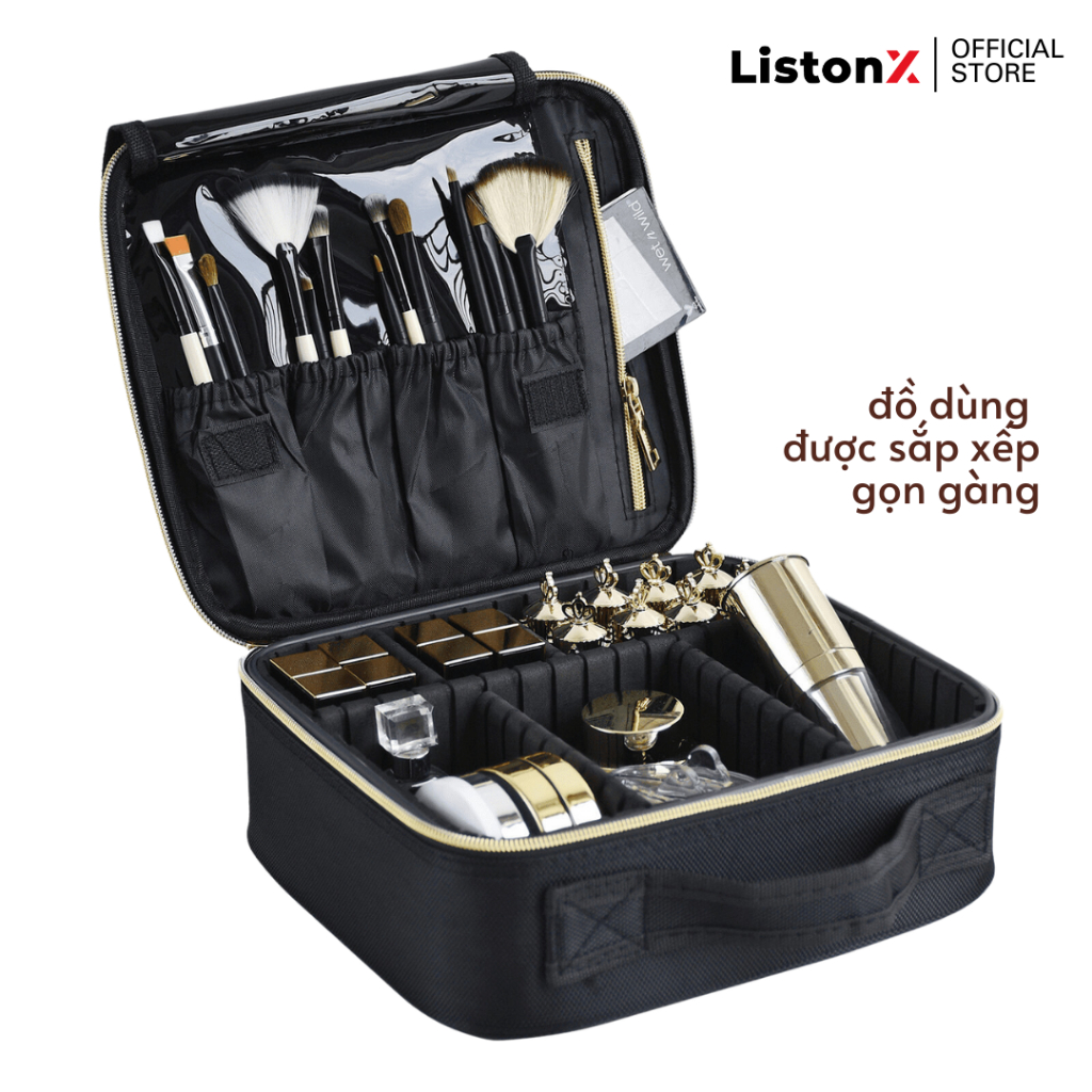 [1 ĐỔI 1] Cốp Đựng Mỹ Phẩm/ Đồ Trang Điểm/ Makeup cao cấp ListonX