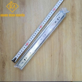 (Giá 1 cặp) Ray bi trượt 3 tầng, ray bi thép 3 tầng 20cm | 25cm | 30cm | 35cm | 40cm