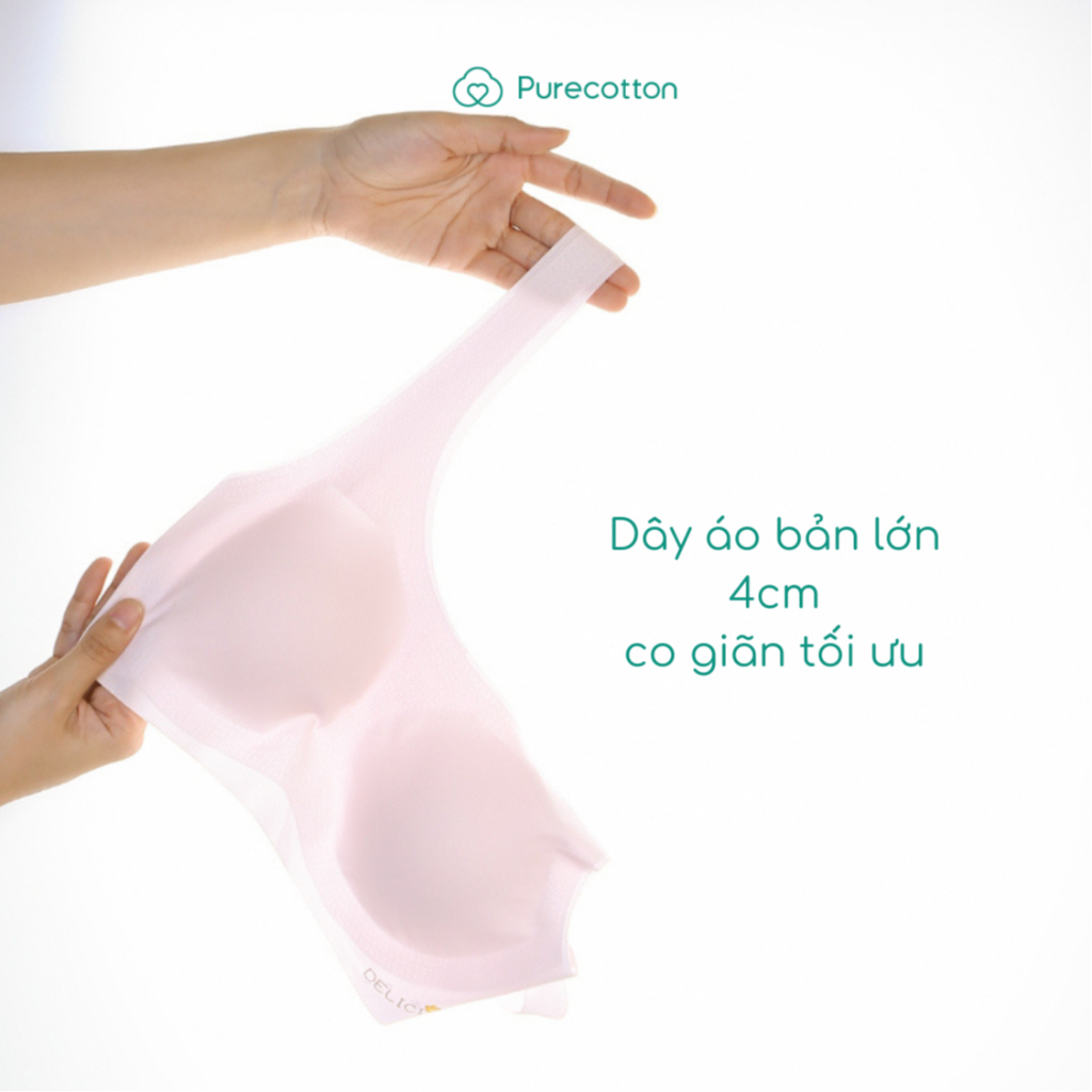 Ảnh Áo lá học sinh không viền Purecotton chất liệu cotton cao cấp Beauty Light Bra PC088 2