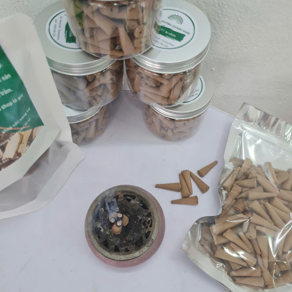 [Nụ thiền]100 gram 70 nụ nhọn đầu Trầm hương quảng nam phục vụ thờ cúng xông đốt thơm nhà cửa-Trầm hương Bình an.