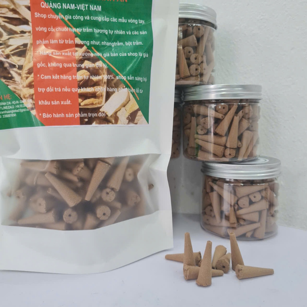 [Nụ thiền]100 gram 70 nụ nhọn đầu Trầm hương quảng nam phục vụ thờ cúng xông đốt thơm nhà cửa-Trầm hương Bình an.