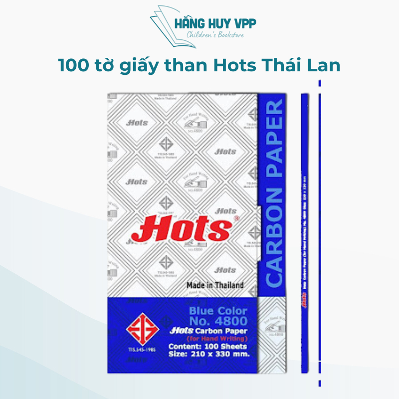 Tập 100 tờ giấy than Hots Thái Lan
