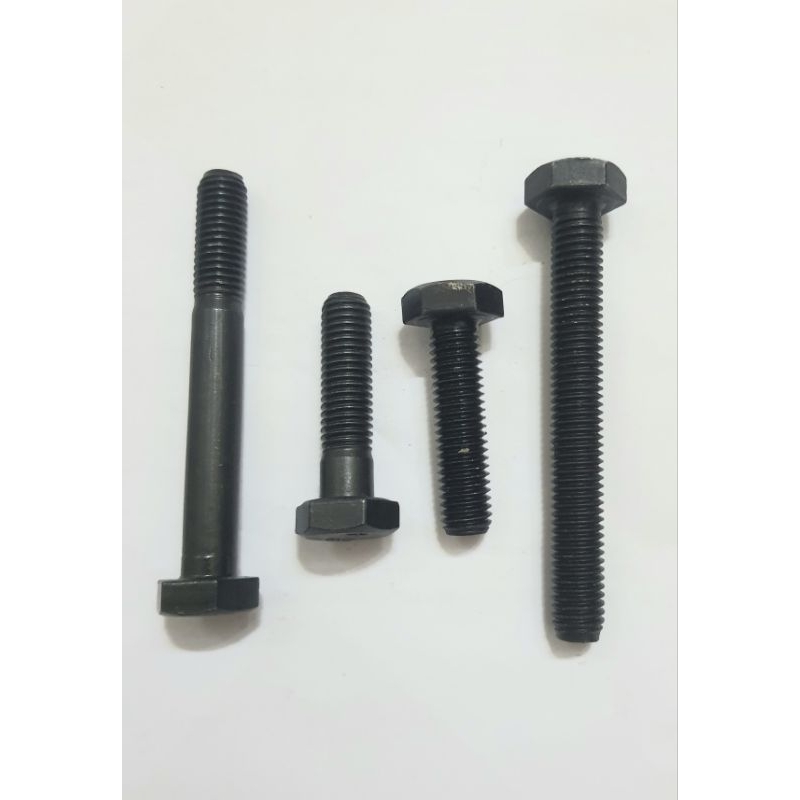 (Set 20 con) Bulong lục giác đầu cờ lê ren suốt & ren lửng (màu đen ...