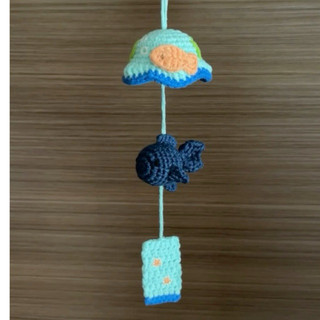 [Có chuông] Chuông gió móc khoá len hình trang trí nhà treo cửa dễ thương bằng len Handmade 8/3