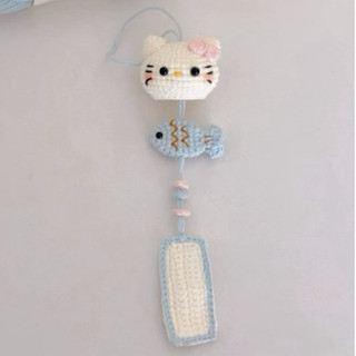 [Có chuông] Chuông gió móc khoá len hình trang trí nhà treo cửa dễ thương bằng len Handmade 8/3
