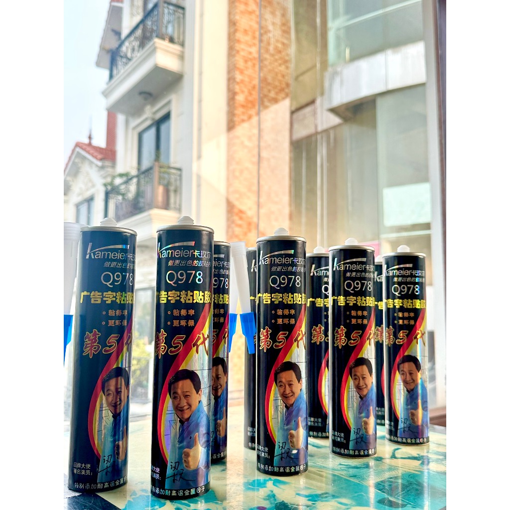 Keo Dán Alu BEDO Q978 300ml Trắng Trong Đàn Hồi Chống Bong Tróc Dán Alu Chuyên Dụng Bền Chắc