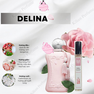 Nước hoa  Dllina Excllusif chiết 10ml  nước hoa nữ, phong cách tiểu thư, sang trọng, quyến rũ với hương cam,hoa hồng,