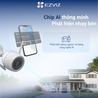 Camera WIFI Ngoài trời EZVIZ C3TN 3MP Đàm thoại 2 chiều, Có màu đêm, IP67 chống chịu thời tiết, Công nghệ AI