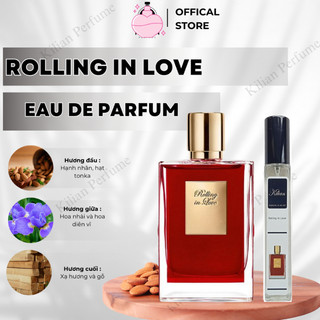 Nước hoa nữ Kiilian -Roliing In Love tinh tế , cuốn hút 10ml - hương hạnh nhân, xạ hương, nước hoa unisex