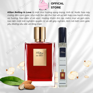 Nước hoa nữ Kiilian -Roliing In Love tinh tế , cuốn hút 10ml - hương hạnh nhân, xạ hương, nước hoa unisex
