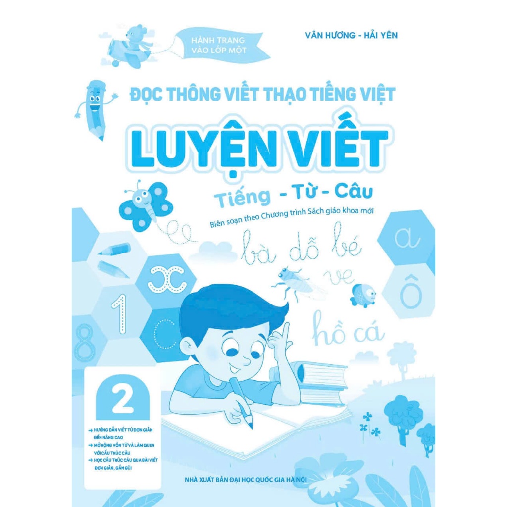 Sách - Luyện Viết Tiếng, Từ, Câu - Giúp Bé Đọc Thông Viết Thạo Tiếng Việt