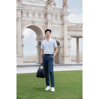 [T7_ĐỒNG GIÁ 389K] Áo Polo Nam Hoạ Tiết Kẻ Caro 9APCH524TRK Biluxury Form Slimfit Kháng Khuẩn Chống Nhăn Bền Màu