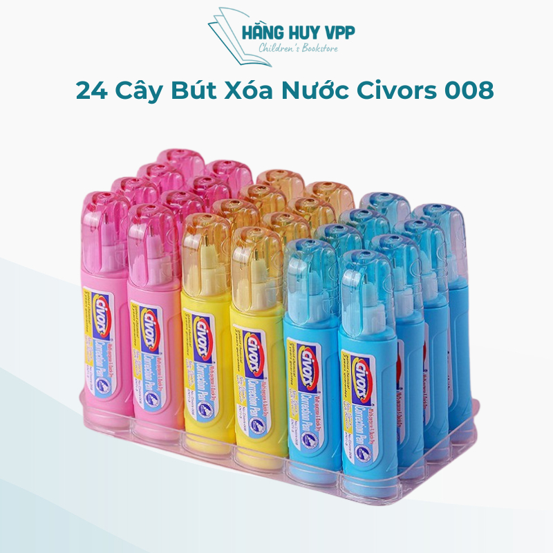 Vỉ 24 cây bút xóa nước civors 008