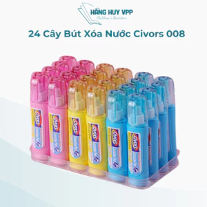 Vỉ 24 cây bút xóa nước civors 008