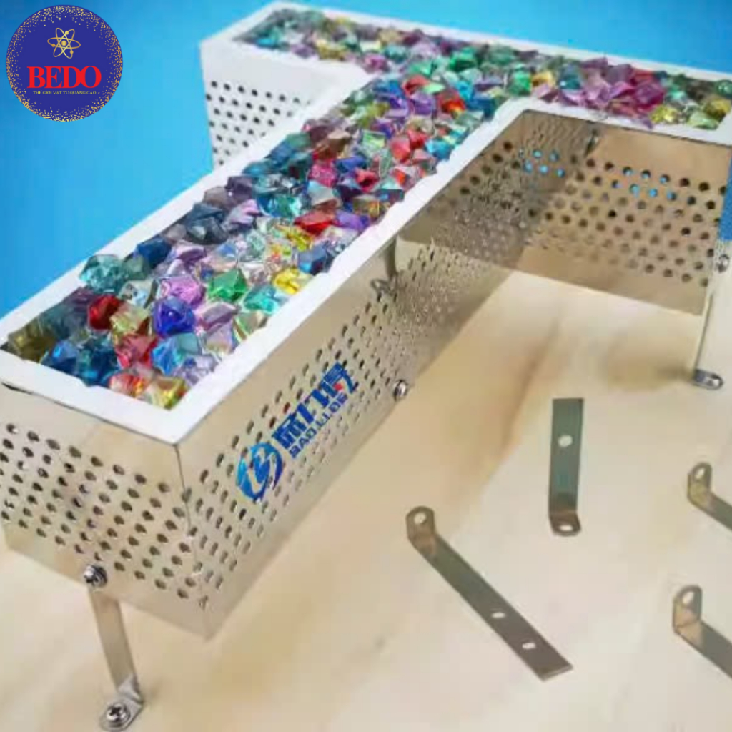 [ TÚI 100C ] Ke Chữ L Cách Tường BEDO Inox 201 Ke Bắt Chữ Nổi Hắt LED Chống Gỉ Chắc Chắn