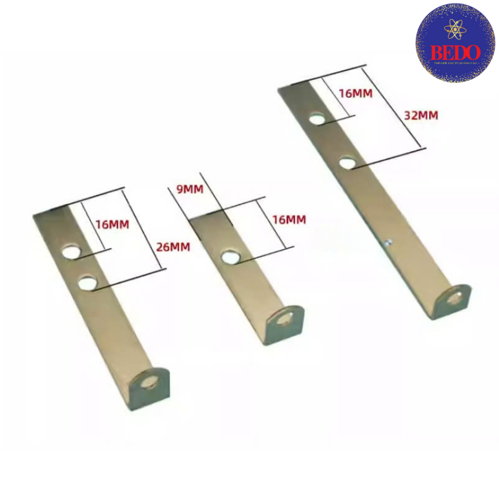 [ TÚI 100C ] Ke Chữ L Cách Tường BEDO Inox 201 Ke Bắt Chữ Nổi Hắt LED Chống Gỉ Chắc Chắn