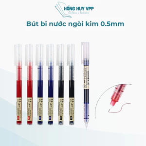 Combo 5 bút bi nước ngòi kim viết mực nhanh khô phù hợp với mọi lứa tuôi
