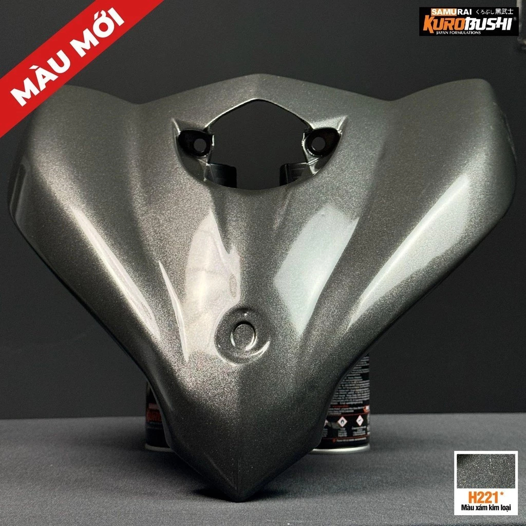 Sơn xịt màu xám kim loại H221 samurai chính hãng 400ml | Shopee Việt Nam