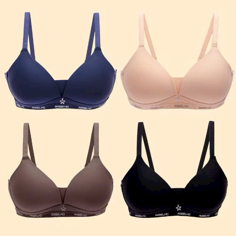 Áo lót đệm mỏng viền chữ tạo khe ôm nâng ngực 3285