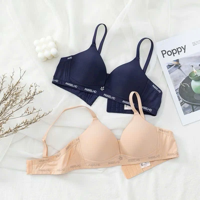 Áo lót đệm mỏng viền chữ tạo khe ôm nâng ngực 3285