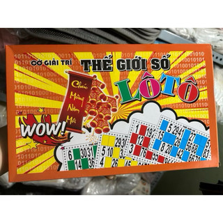 Bộ lô tô giải trí 90 số 16 tờ, chơi thoải mái, mua 1 lần chơi quanh năm
