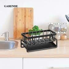Kệ Đựng Đồ Rửa Chén 2 TẦNG ĐEN (Có khay)