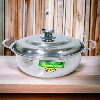 Nồi lẩu inox (size 20cm, 22cm, 24cm, 26cm)