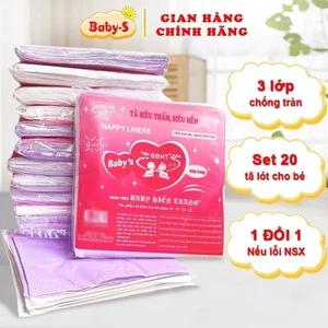 Tấm Lót Sơ Sinh Chống Thấm Cho Bé Hiền Trang Chính Hãng Kèm Tem 7 Màu (Bịch 20 Miếng) Baby-S – SSS029