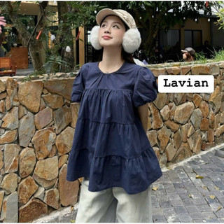 Áo babydoll siêu xinh tay bồng nhiều màu dễ phối đồ freesize dưới 56kg LAVIAN A04