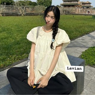 Áo babydoll siêu xinh tay bồng nhiều màu dễ phối đồ freesize dưới 56kg LAVIAN A04