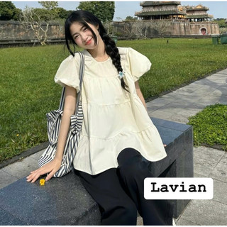 Áo babydoll siêu xinh tay bồng nhiều màu dễ phối đồ freesize dưới 56kg LAVIAN A04