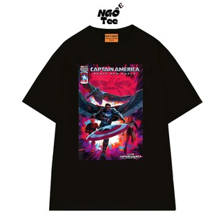 Áo Thun Marvel NGỐ TEE Poster Captain America Trật Tự Mới Chất Vải Cotton 75 Thoáng Mát Mềm Mịn