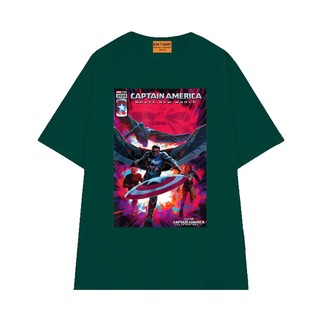 Áo Thun Marvel NGỐ TEE Poster Captain America Trật Tự Mới Chất Vải Cotton 75 Thoáng Mát Mềm Mịn