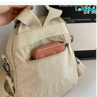 Balo Vải Oxford Cỡ Nhỏ Mini Cho Nữ Nhẹ Chống Nước Basic Backpack Đựng Đồ Tiện Ích - LOLLIPOP BAGS